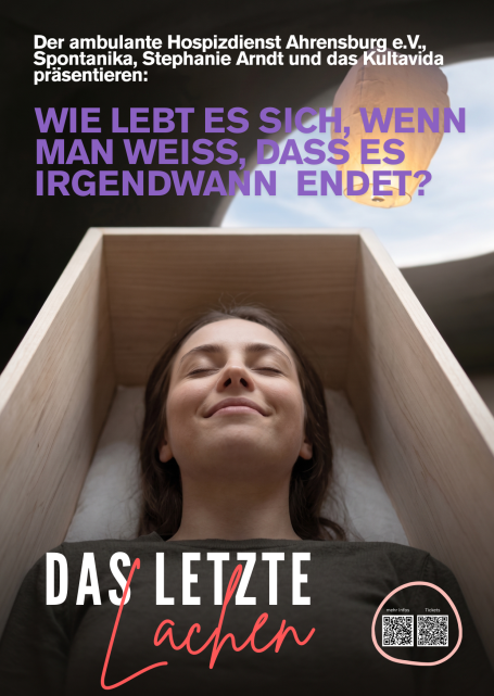 Plakat: Das letzte Lachen Plakat für das Special „Das letzte Lachen“ in Zusammenarbeit mit dem ambulanten Hospizdienst Ahrensburg